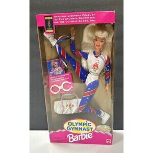 Barbie Olympic Gymnast 1996 Atlanta Games Doll Mattel Vintage New 15123 NRFB